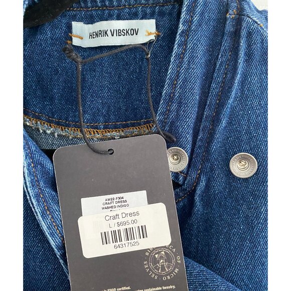 Henrik Vibskov "Craft" Denim Dress, size Large - Picture 7 of 13